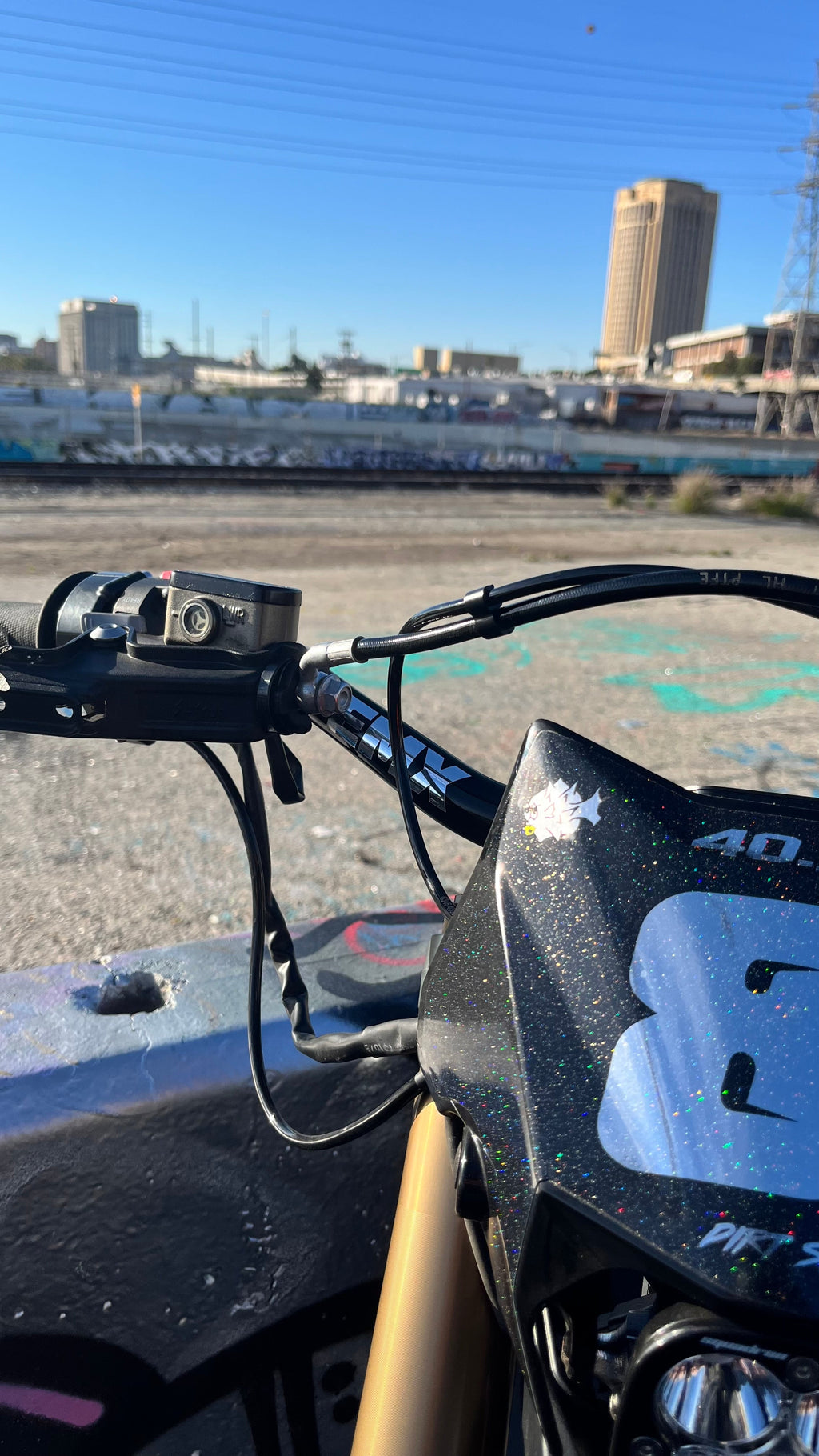 GLOSS BLACK SURRON ULTRA BEE HANDLEBARS. ( SAME DAY SHIPPING )